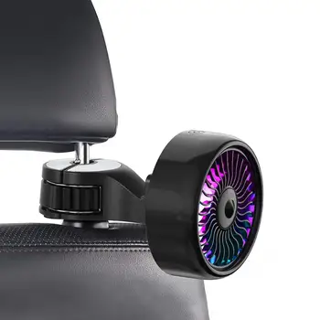 Портативный автомобильный USB-вентилятор охлаждения, многофункциональный крючок для заднего сиденья, электрический вентилятор, мини-охладитель воздуха, Автотовары