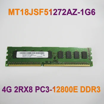 Оперативная память для MT RAM 4GB 4G 2RX8 PC3-12800E DDR3 1600 UDIMM ECC MT18JSF51272AZ-1G6