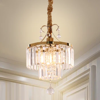 Хрустальные люстры 2-Ярусный потолочный светильник скрытого монтажа, Подвесной светильник для спален, гостиной, прихожей, столовой