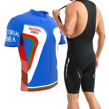 Классический комплект летней майки для велоспорта в Экваториальной Гвинее, футболка для шоссейного велосипеда, одежда для горных велосипедов высокого качества Pro Team