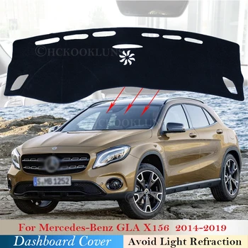 Защитная Накладка для Крышки Приборной панели Mercedes Benz GLA X156 2014 ~ 2019 Автомобильные Аксессуары Ковер GLA180 GLA200 GLA220 250 220 220d AMG
