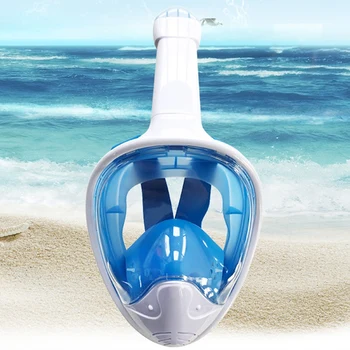 Силиконовая маска для подводного плавания для взрослых, маска для подводного плавания с широким обзором, защита от запотевания и протечек