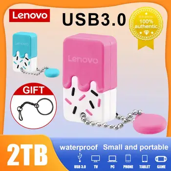 Lenovo Usb Флэш-Накопители 2 ТБ USB 3.0 Флеш-Накопитель 128 ГБ Usb Memary Stick Pendrive Креативный Подарок Бесплатная Доставка Для Телефона/Планшета/ПК
