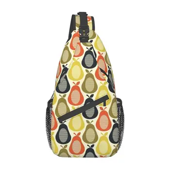 Мужской рюкзак-слинг Orla Kiely Pears, изготовленный на заказ в скандинавском стиле, сумка на плечо для путешествий, походный рюкзак