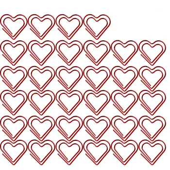 Скрепка Love Heart Скрепки Для Разметки Булавок Для Закладок Канцелярские Принадлежности Офисные Аксессуары (Красный)