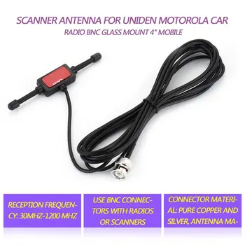 Горячая Антенна Сканера для Uniden Motorola Car Radio BNC Glass Mount 4 