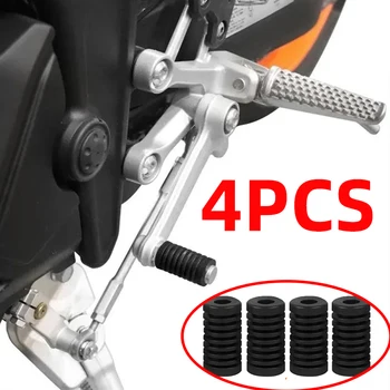Защита рычага мотоцикла 4шт, мото аксессуары, накладка для ног переключения передач, педаль, резиновый протектор для обуви