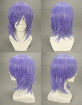 Росарио + Вампир Мизоре Сираюки Косплей Короткие Фиолетовые Парики Для Волос