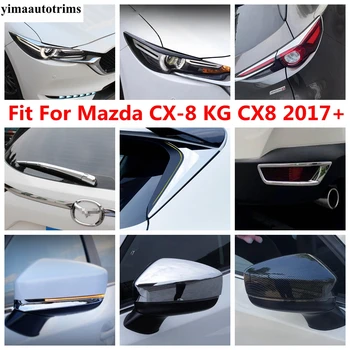 Для Mazda CX-8 KG CX8 2017-2021 Передний Головной Фонарь Для Бровей Стеклоочиститель С Блестками Зеркало Заднего Вида Бампер Противотуманная Крышка Отделка Аксессуары