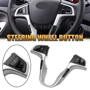 Кнопка рулевого колеса автомобиля для Hyundai VERNA SOLARIS, Громкость звука, Bluetooth-телефон, Кнопка управления музыкой, переключатель Синей подсветки