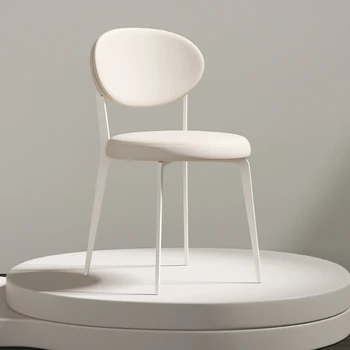Стул для столовой в гостиной, современный дизайн с акцентом, Кухонный стул на балконе, Скандинавский белый Stuhl Cadeiras De Jantar Furniture HD50CY