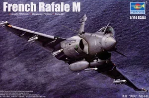 Трубач 1/144 Французский истребитель Rafale M Пластиковая сборная модель самолета Игрушка 03914