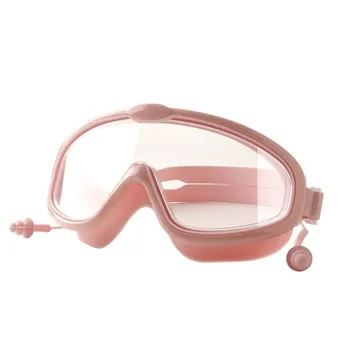 Очки для плавания для мальчиков, большие противотуманные детские водонепроницаемые очки и детская коробка для девочек