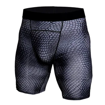 Мужские тренировочные брюки для фитнеса с 3D-трехмерной печатью для бега, эластичные обтягивающие быстросохнущие брюки