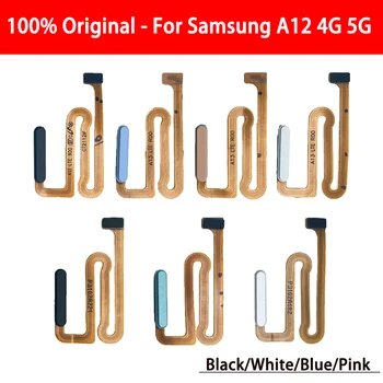 100% Оригинал Samsung A13 4G 5G A135F A136F Датчик кнопки отпечатка пальца выключатель питания Гибкий кабель Запасные части для ремонта