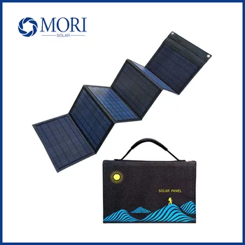 Настоящая водонепроницаемая солнечная панель мощностью 30 Вт/40 Вт/50 Вт, портативная складная сумка с выходом USB + DC, солнечное зарядное устройство для мобильного телефона, электрогенератор