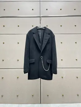 Шерстяной блейзер-куртка повседневная мода 2024 осень новинка 1130