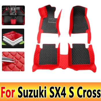 Автомобильные коврики для Suzuki SX4 S Cross 2020 ~ 2022 Центр автоматической доставки Интерьерных аксессуаров Кожаные ковры Коврики для ног