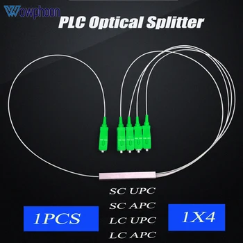 1X4 мини gpon PLC splitter SC LC APC UPC стальной трубчатый волоконный разветвитель безблочный поставщик мини-модулей sm