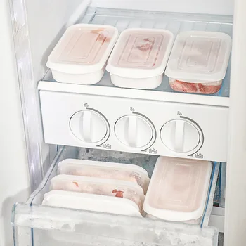 Ящик Для Хранения Холодильника Органайзер Для Холодильника Контейнер Для Мяса Фруктов Овощей Герметичная Свежая Коробка с Крышкой Кухонные Принадлежности