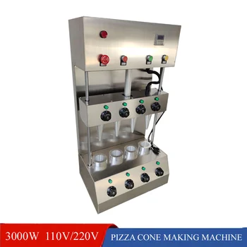 Автоматический Производитель Конусной Пиццы С 4-Конусной Ручной Машиной Для Изготовления Конуса Пиццы Для Вагонов-ресторанов Ресторанов быстрого Питания