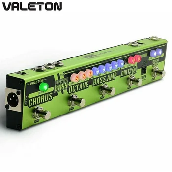 Valeton 6 в 1 Dapper Bass Педаль Мультиэффектов Басовый Тюнер Chorus Octester Dirty Q & Boost Comp, Тюнер VES-2