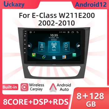 Автомобильный Мультимедийный Плеер Android 12 Для Mercedes Benz E-class 11 W211 E200 E220 E300 e350 E240 E280 CLSCLASS W219 GPS Навигация