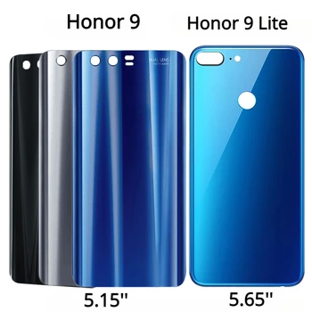 Новое заднее стекло для Huawei Honor 9, задняя крышка аккумулятора, задняя дверца для Honor 9 Lite, Ремонтная деталь корпуса с логотипом