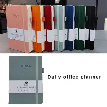 Записная книжка с ежемесячным еженедельным просмотром, ежемесячный планировщик на 2024 год, записная книжка-планировщик, эффективное управление встречами, удобное для дома