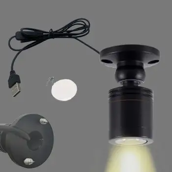 Uplights Indoor LED Small Spot Light с питанием от USB, мини-ювелирный прожектор с регулируемой яркостью, Заводской прожектор, Фокусирующие огни в помещении