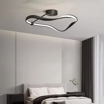Современный светодиодный потолочный светильник для спальни, кабинета, гостиной, столовой, Минималистичная люстра, светильник для внутреннего освещения, Блеск домашнего декора