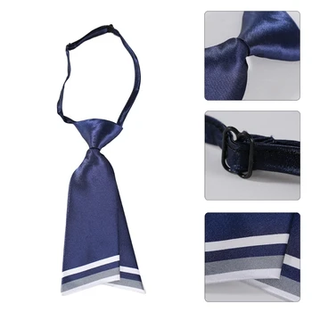 Модные галстуки для фотосъемки, женские и мужские повседневные однотонные галстуки, Двухслойные Милые шейные платки, Аксессуары для школьной формы