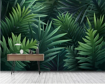 Обои beibehang Custom modern new в европейском стиле с абстрактным растением, украшенным банановыми листьями, обои papel de parede