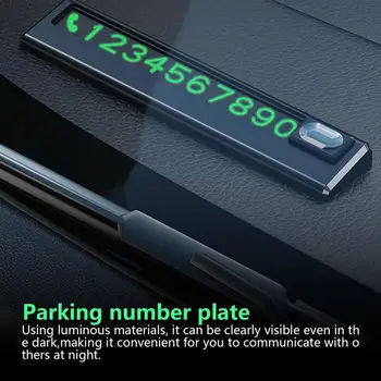 Номерной Знак Парковки Автомобиля Универсальная Карта Временной Парковки Автомобиля Автостайлинг Номерной Знак Телефона Наклейка Остановки при парковке
