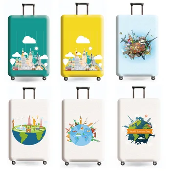 Эластичный чехол для защиты чемодана от пыли для багажа, подходящий для чемодана размером от 18 до 32 дюймов, органайзер для путешествий