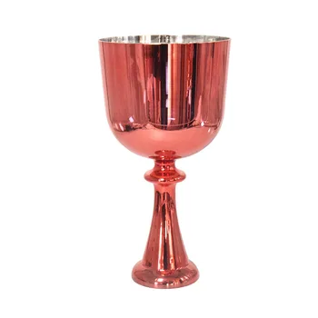 Красная алхимическая ручная чаша, Хрустальная поющая чаша, Хрустальная музыкальная чаша, Ударная лечебная поющая чаша