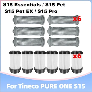 12 шт. Для беспроводного пылесоса Tineco PURE ONE S15/S15 Essentials Запасные части для замены фильтров перед пост-очисткой