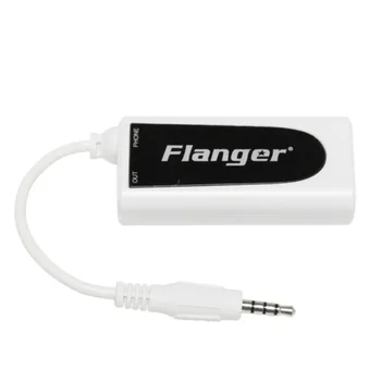 Гитарный разъем Flanger FC-21 Преобразователь баса электрогитары в адаптер для мобильного телефона и планшета, совместимый с запчастями для iPhone/iPad
