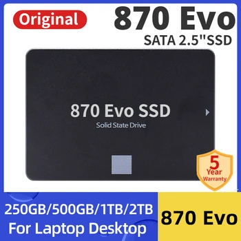 Оригинальный 4 ТБ SSD 870 EVO Sata 1 ТБ Жесткий Диск Sata3 2,5-Дюймовый Ssd TLC 500 МБ/с. Внутренние Твердотельные Накопители Для Ноутбуков/Настольных компьютеров