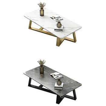Современный минималистичный дизайн журнальных столиков Уникальный библиотечный домашний роскошный металлический узкий стол Nordic Mesa De Centro Уличная мебель