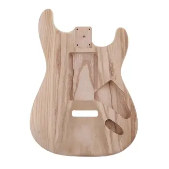 Великолепная замена электрогитары из массива дерева, незаконченный материал корпуса для гитары ST, запчасти для гитары DIY