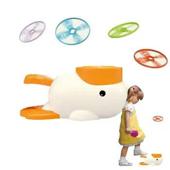 Игрушечная утка с летающим диском, летающая тарелка, обучающие игрушки, наступающая на летающую игрушку, популярная летающая игрушка, семейная игра на свежем воздухе, вечеринка с летающим диском