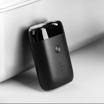 Электробритва Xiaomi Mijia для мужчин S100 Mi, портативная водонепроницаемая бритва, перезаряжаемая через USB С сумкой для хранения, плавающей головкой