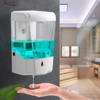 Автоматический дозатор мыла, бесконтактный датчик, ручная стиральная машина, Настенный Умный дозатор жидкости для ванной комнаты, дезинфицирующее средство для рук 800 мл