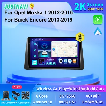 JUSTNAVI 2K Экран 4G LTE Автомобильное Головное Устройство Авторадио Мультимедиа GPS Для Opel Mokka 1 2012-2016 Для Buick Encore 2013-2019 Carplay