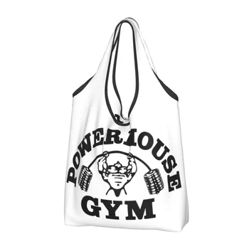 Сумки для продуктовых покупок Powerhouse Gym Kawaii Shopper Tote, сумка через плечо, портативная сумка для наращивания мышечной массы, большой емкости