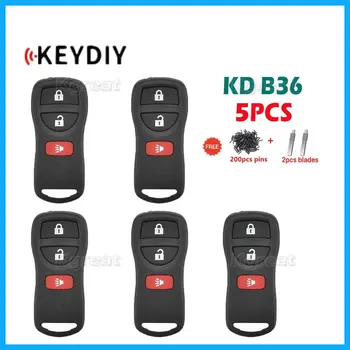 5шт KEYDIY KD B36 Многофункциональный Дистанционный Автомобильный Ключ B36-3 B36-4 для Nissan Style для KD900/KD-MAX/KD-X2 MINI KD Max Ключевой Программатор