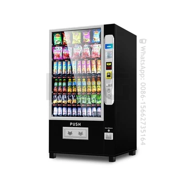Автомат по продаже напитков Большой емкости, Комбинированный автомат по продаже конфет и закусок для продуктов питания и напитков, торговый автомат для удобного магазина