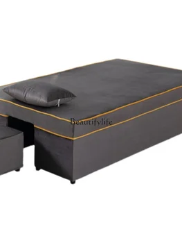 Кровать для тайского массажа плюс широкая кровать для прижигания, физиотерапевтический массаж, педикюр с отверстием для головы, кровать для салона красоты из массива дерева