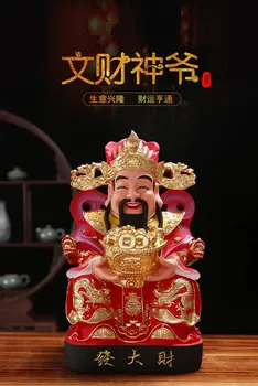 Святая покровительница домашнего МАГАЗИНА GOOD Asia Гонконг ЦАЙ ШЭНЬ Е Маммона, Бог богатства, цветная статуя, эффективная, приносящая удачу и деньги
